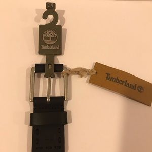 Men’s Timberland Black Leather Belt Size 34